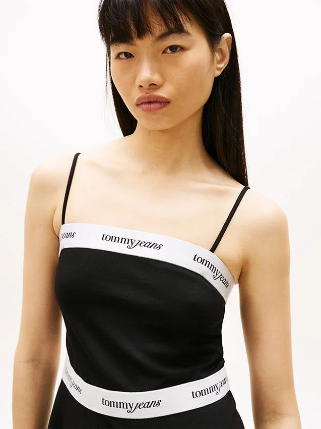 Tommy Jeans Logo Tape Ponte Mini Dress Tommy Jeans Logo Tape Ponte Mini Dress