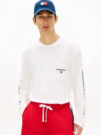 Tommy Jeans Long-Sleeve LA Logo T-Shirt