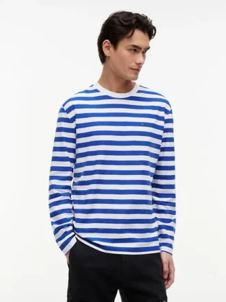 Tommy Jeans Long-Sleeve Striped T-Shirt