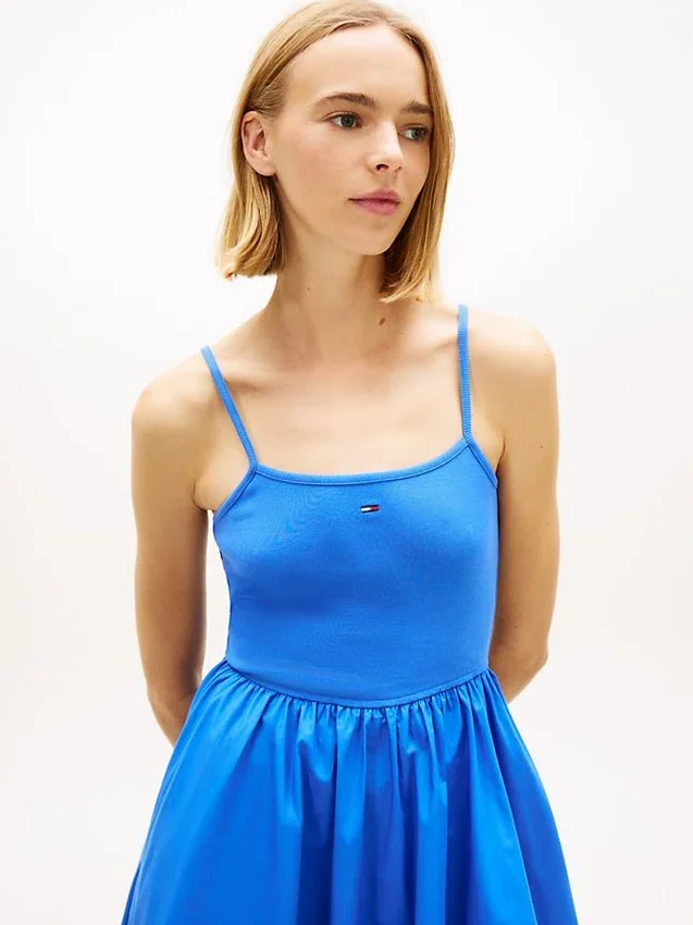 Tommy Jeans Mixed-Media Mini Dress Tommy Jeans Mixed-Media Mini Dress