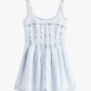 Tommy Jeans Pleated Denim Mini Dress Tommy Jeans Pleated Denim Mini Dress