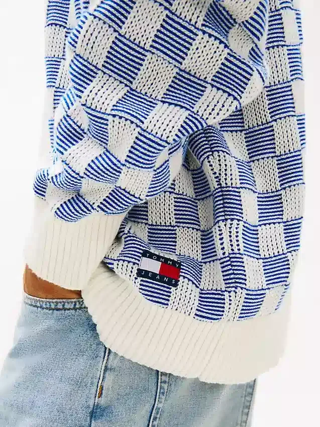 Tommy Jeans Relaxed Fit Check Cardigan Tommy Jeans Relaxed Fit Check Cardigan