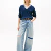 Tommy Jeans Relaxed Fit V-Neck Sweater