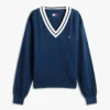Tommy Jeans Relaxed Fit V-Neck Sweater