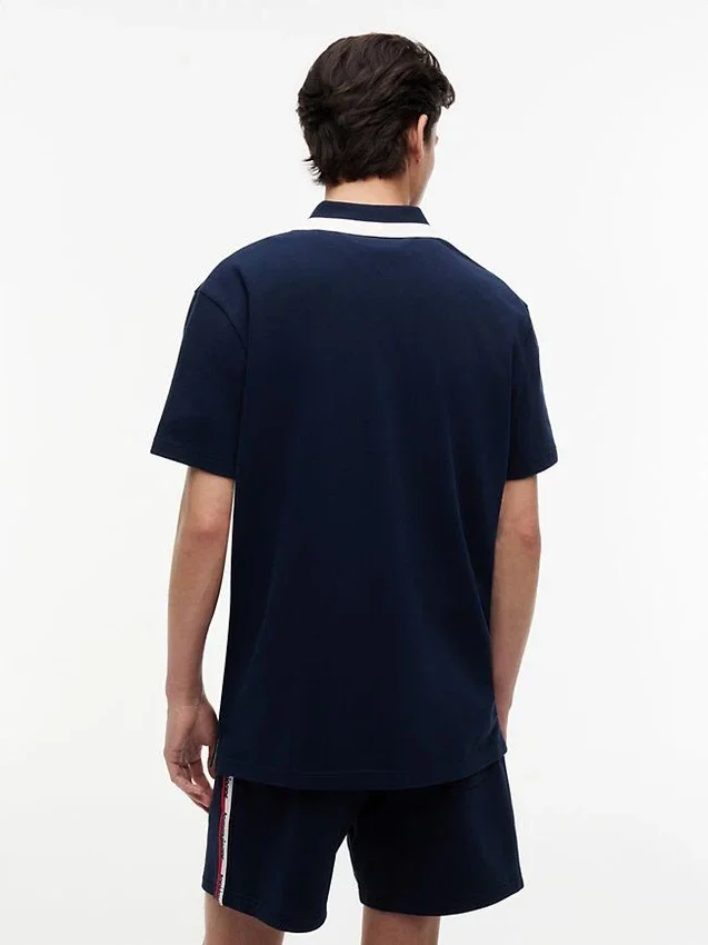 Tommy Jeans Relaxed Quarter-Zip Polo Tommy Jeans Relaxed Quarter-Zip Polo
