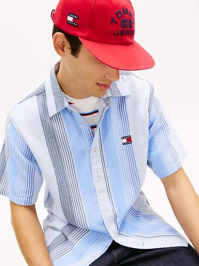 Tommy Jeans Relaxed Striped Dobby Shirt Tommy Jeans Relaxed Striped Dobby Shirt