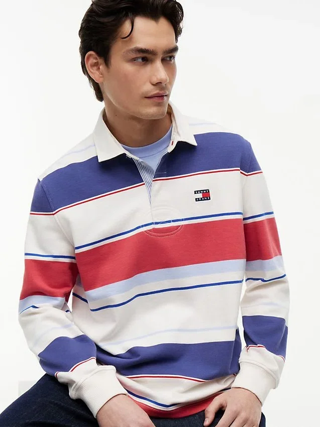 Tommy Jeans Relaxed Striped Rugby Polo Tommy Jeans Relaxed Striped Rugby Polo