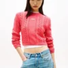 Tommy Jeans Script Cable Knit Sweater