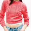 Tommy Jeans Script Cable Knit Sweater