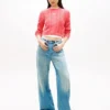 Tommy Jeans Script Cable Knit Sweater