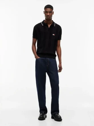 Tommy Jeans Short-Sleeve Sweater Polo
