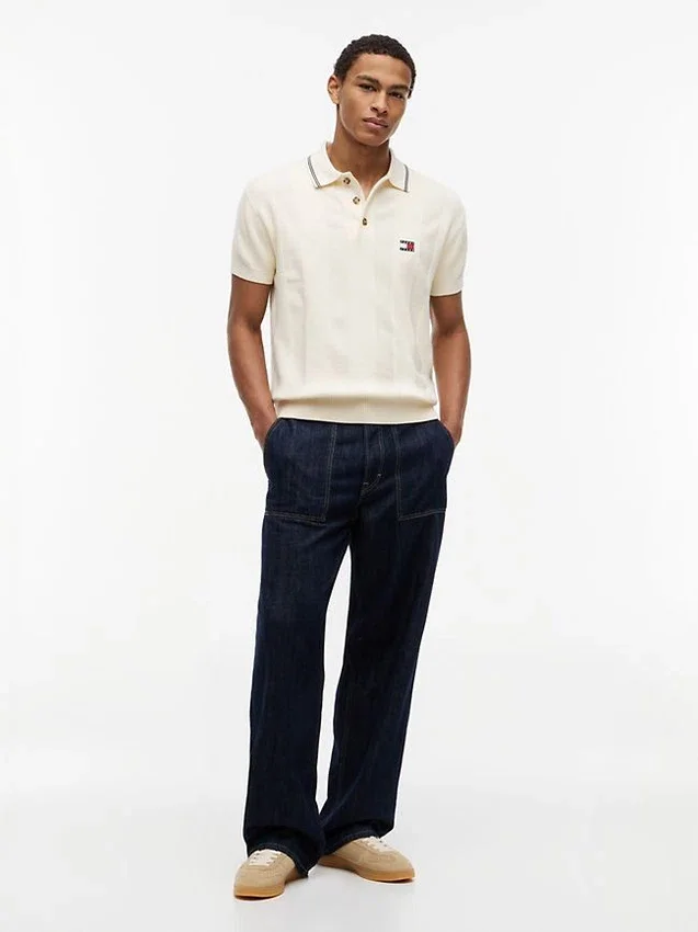 Tommy Jeans Short-Sleeve Sweater Polo Tommy Jeans Short-Sleeve Sweater Polo