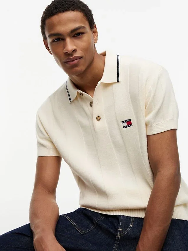 Tommy Jeans Short-Sleeve Sweater Polo Tommy Jeans Short-Sleeve Sweater Polo