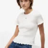 Tommy Jeans Slim Fit Shirred T-Shirt
