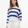Tommy Jeans Striped Cable Knit Sweater