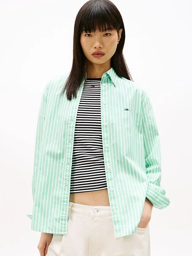 Tommy Jeans Striped Poplin Shirt Tommy Jeans Striped Poplin Shirt