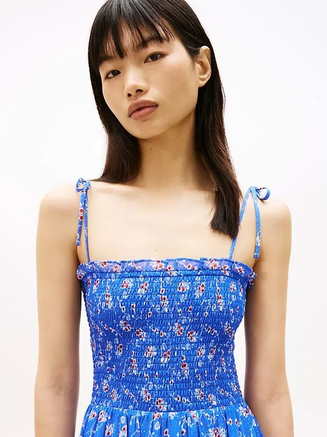 Tommy Jeans Tiered Chiffon Maxi Dress Tommy Jeans Tiered Chiffon Maxi Dress