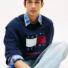 Tommy Jeans Wavy Flag Logo Sweatshirt Tommy Jeans Wavy Flag Logo Sweatshirt