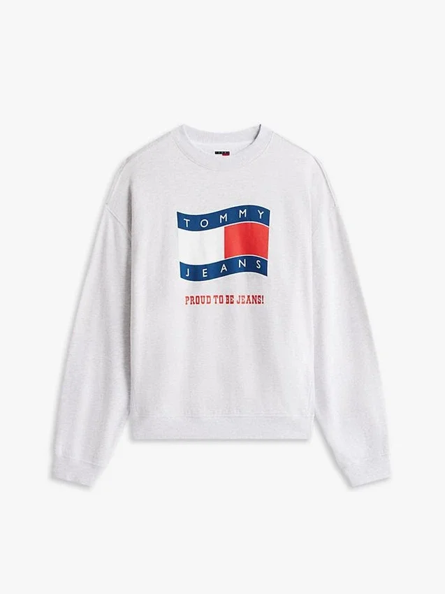 Tommy Jeans Wavy Flag Logo Sweatshirt Tommy Jeans Wavy Flag Logo Sweatshirt