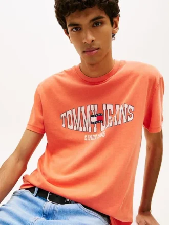 Tommy Jeans Wavy Flag Logo T-Shirt