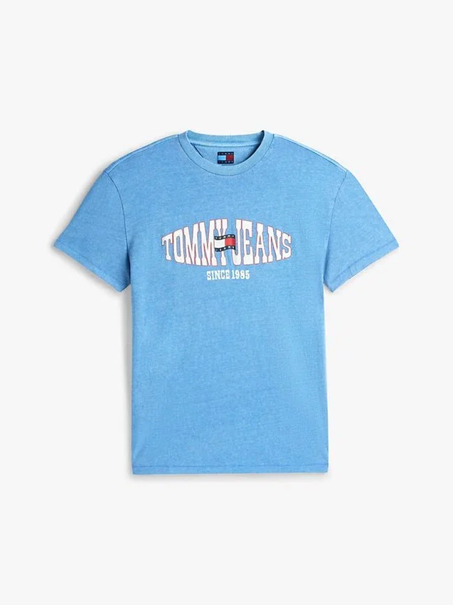 Tommy Jeans Wavy Flag Logo T-Shirt Tommy Jeans Wavy Flag Logo T-Shirt