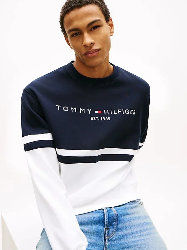 Tommy Logo Colorblock Sweatshirt Tommy Logo Colorblock Sweatshirt