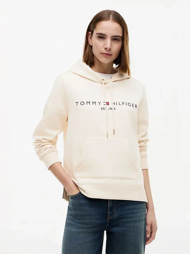 Tommy Logo Fleece Hoodie Tommy Logo Fleece Hoodie
