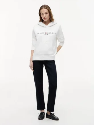 Tommy Logo Fleece Hoodie