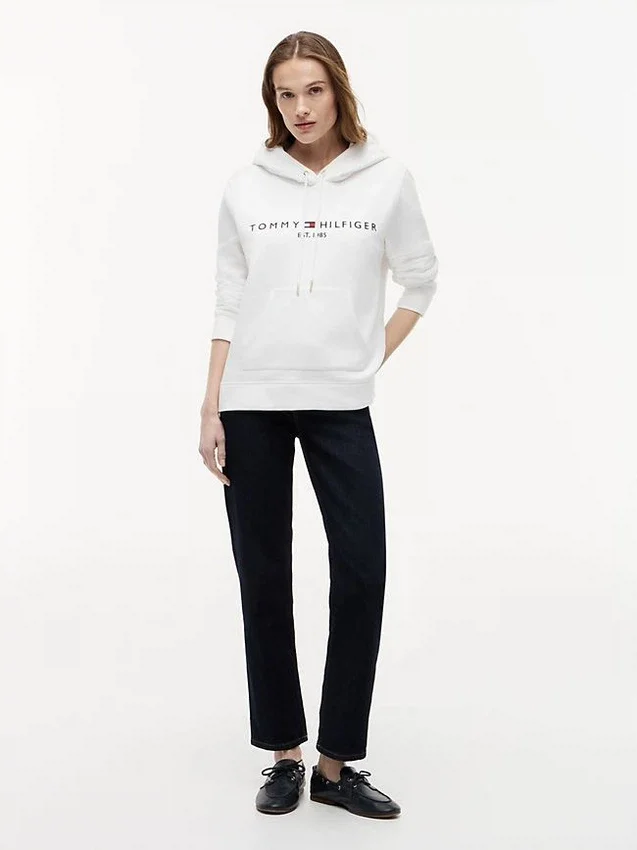 Tommy Logo Fleece Hoodie Tommy Logo Fleece Hoodie
