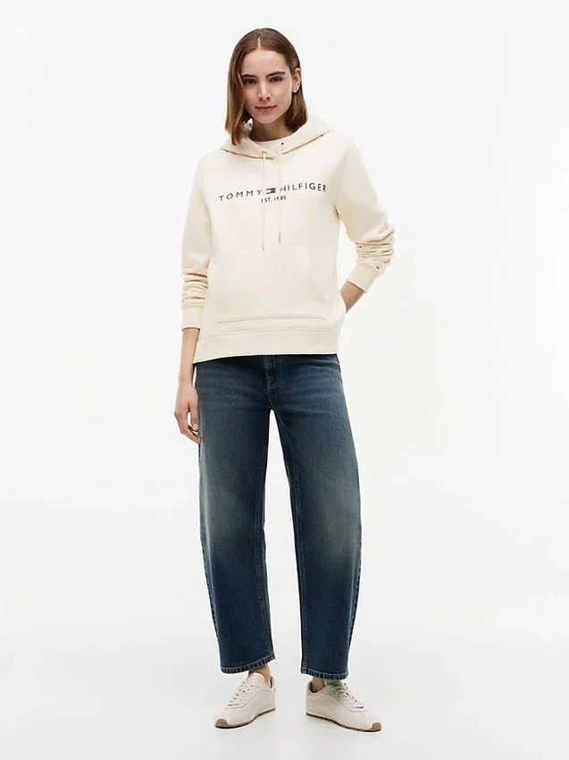 Tommy Logo Fleece Hoodie Tommy Logo Fleece Hoodie