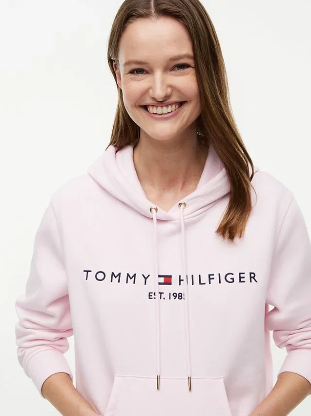 Tommy Logo Fleece Hoodie Tommy Logo Fleece Hoodie