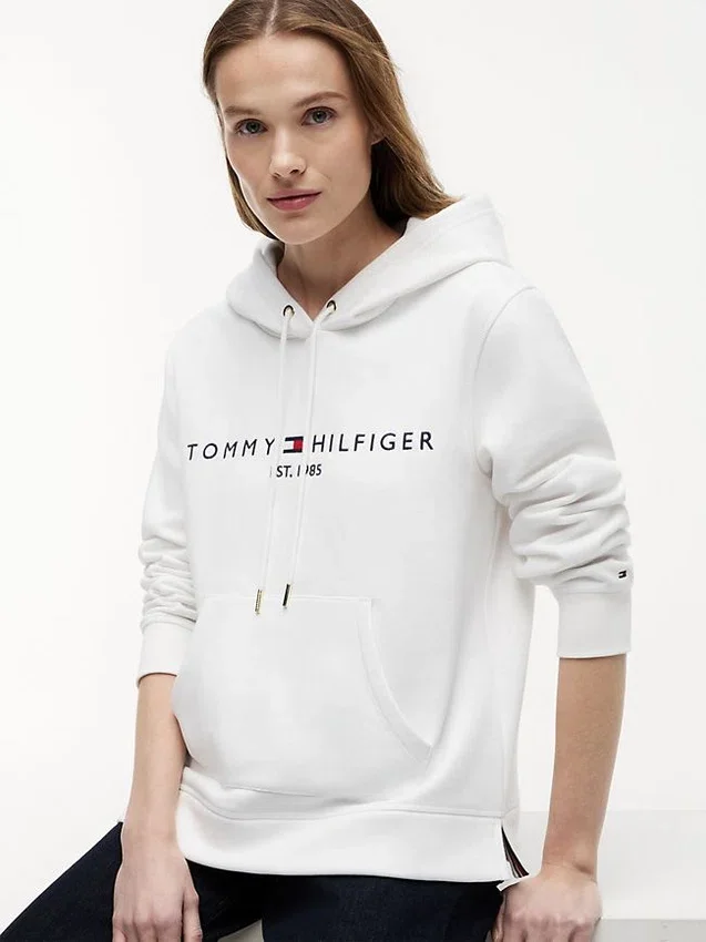Tommy Logo Fleece Hoodie Tommy Logo Fleece Hoodie