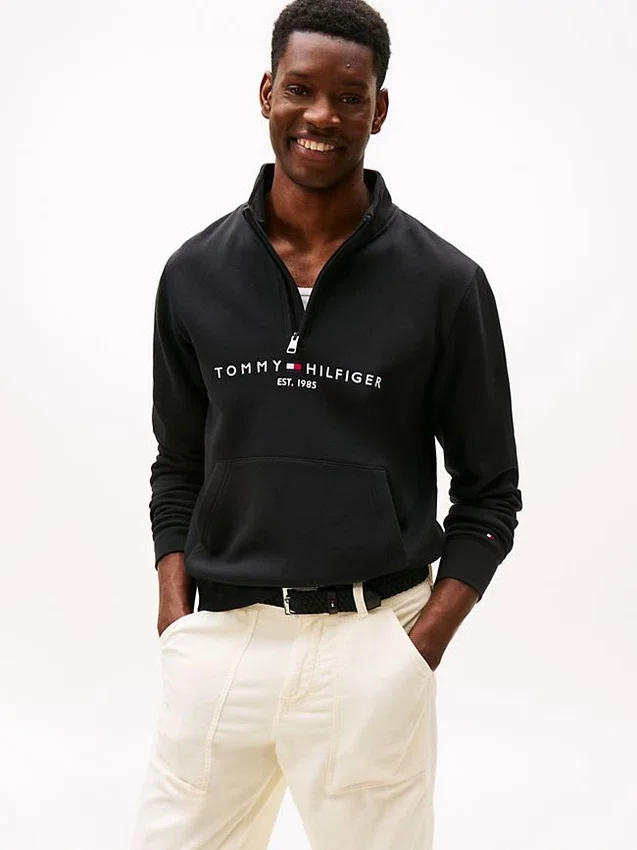 Tommy Logo Quarter-Zip Sweatshirt Tommy Logo Quarter-Zip Sweatshirt