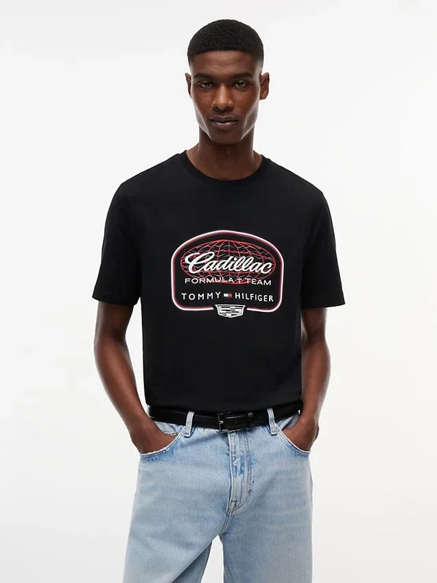 Tommy x Cadillac F1® Team Globe T-Shirt Tommy x Cadillac F1® Team Globe T-Shirt