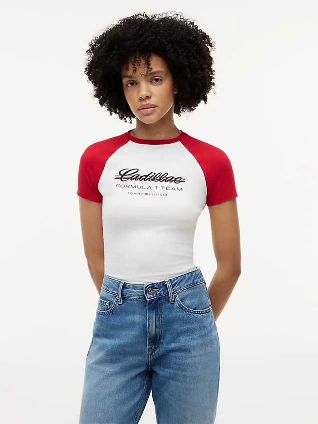 Tommy x Cadillac F1® Team Raglan T-Shirt Tommy x Cadillac F1® Team Raglan T-Shirt