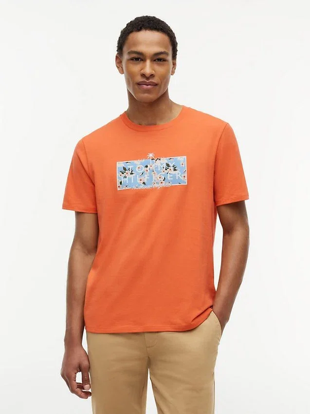 Tropical Floral Logo T-Shirt Tropical Floral Logo T-Shirt