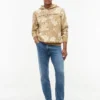 Tropical Print Brushed-Back Hoodie