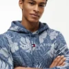 Tropical Print Brushed-Back Hoodie Tropical Print Brushed-Back Hoodie
