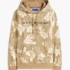 Tropical Print Brushed-Back Hoodie