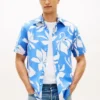 Tropical Print Cotton-Linen Blend Shirt Tropical Print Cotton-Linen Blend Shirt