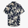 Tropical Print Cotton-Linen Blend Shirt Tropical Print Cotton-Linen Blend Shirt