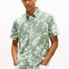 Tropical Print Linen-Blend Shirt Tropical Print Linen-Blend Shirt