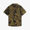 Tropical Print Linen Camp Shirt Tropical Print Linen Camp Shirt