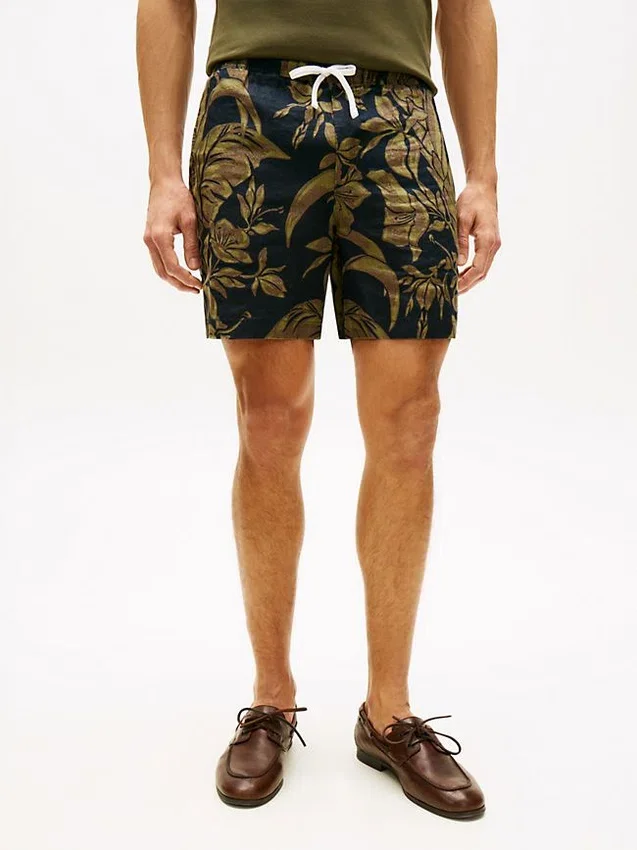 Tropical Print Linen Short Tropical Print Linen Short