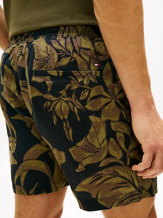 Tropical Print Linen Short Tropical Print Linen Short