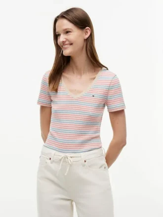 V-Neck Striped Favorite T-Shirt