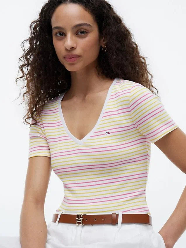 V-Neck Striped Favorite T-Shirt V-Neck Striped Favorite T-Shirt