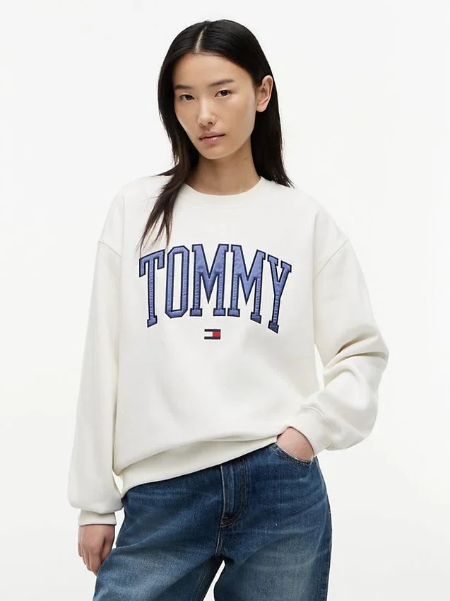 Varsity Tommy Logo Crewneck Sweatshirt Varsity Tommy Logo Crewneck Sweatshirt