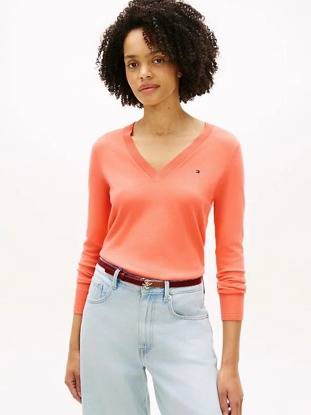Viscose-Blend V-Neck Sweater Viscose-Blend V-Neck Sweater