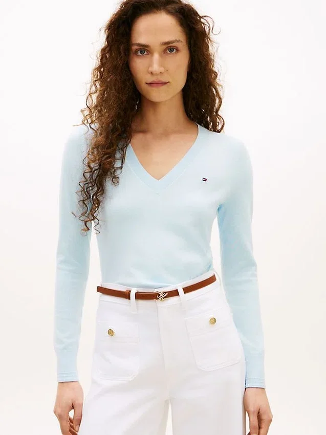 Viscose-Blend V-Neck Sweater Viscose-Blend V-Neck Sweater